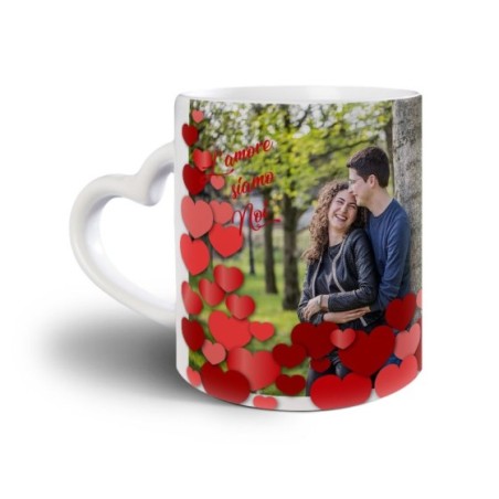 Tazza personalizzata con foto l'amore siamo noi ti amo Love