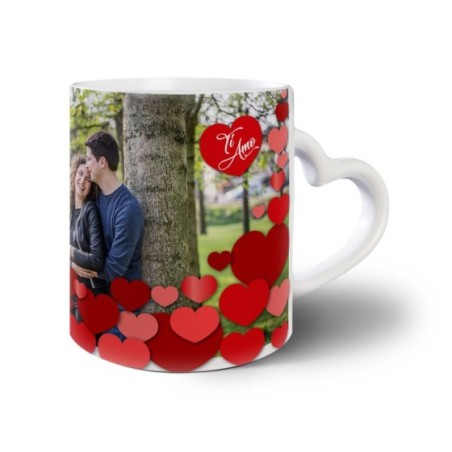 Tazza personalizzata con foto l'amore siamo noi ti amo Love
