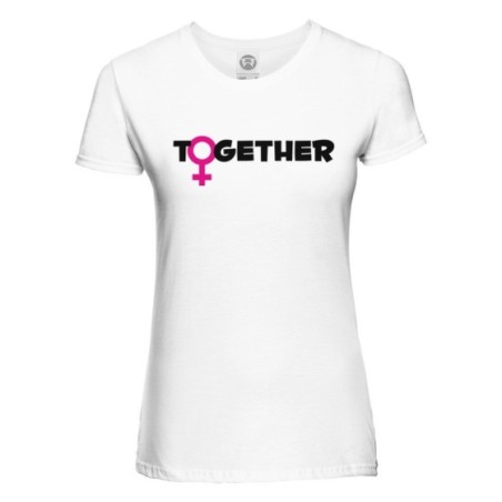 T-shirt donna personalizzabile con nome together Love