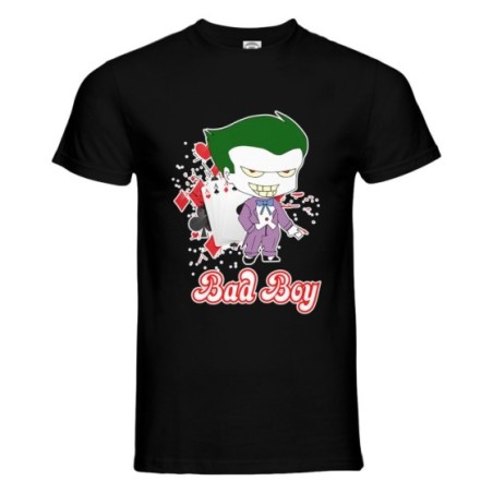 T-shirt uomo personalizzabile con nome joker bad boy