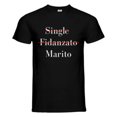 T-shirt uomo personalizzabile con nome single fidanzato...