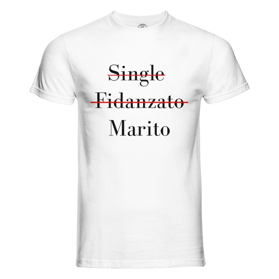 T-shirt uomo personalizzabile con nome single fidanzato marito Love