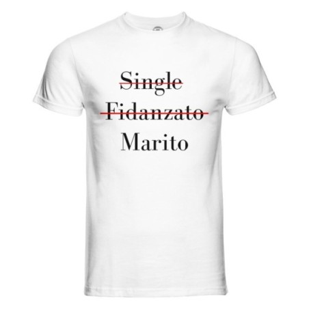T-shirt uomo personalizzabile con nome single fidanzato marito Love