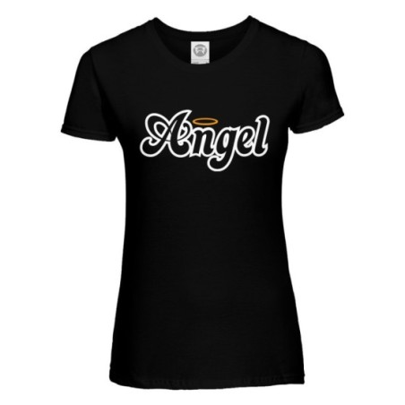 T-shirt donna personalizzabile con nome angel