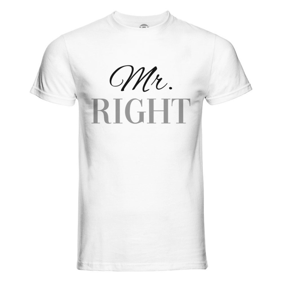 T-shirt uomo personalizzabile con nome mr right Love
