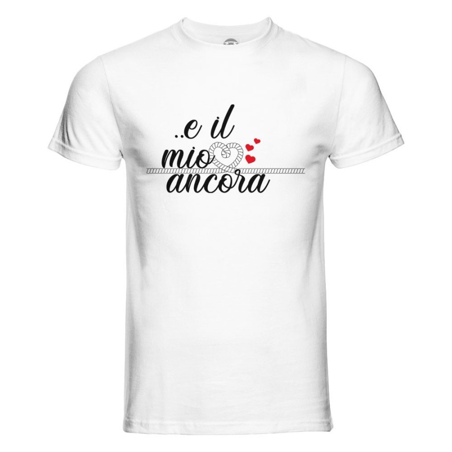 T-shirt uomo personalizzabile con nome e il mio ancora Love