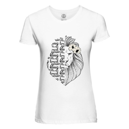 T-shirt donna personalizzabile con nome lioness always...