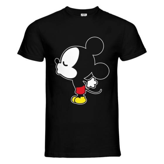 T-shirt uomo personalizzabile con nome bacio di topolino Love
