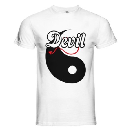 T-shirt uomo personalizzabile con nome yin devil Love