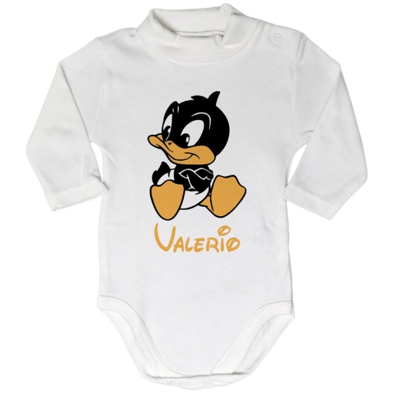 Body lupetto neonato personalizzato con nome baby duffy Cartoon