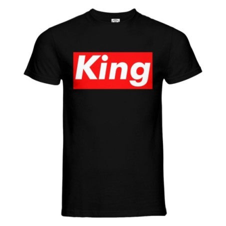 T-shirt uomo personalizzabile con nome king supreme love