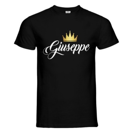 T-shirt uomo personalizzata con nome e corona k Love