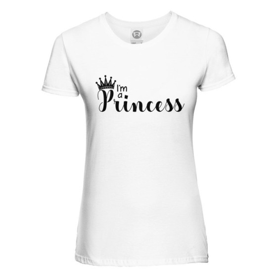 T-shirt donna personalizzabile con nome i'm a princess Love