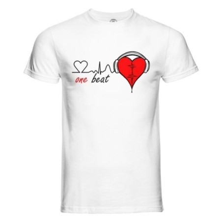 T-shirt uomo personalizzabile con nome one beat Love