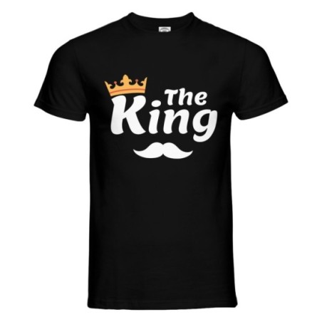 T-shirt uomo personalizzabile con nome the king smile Love