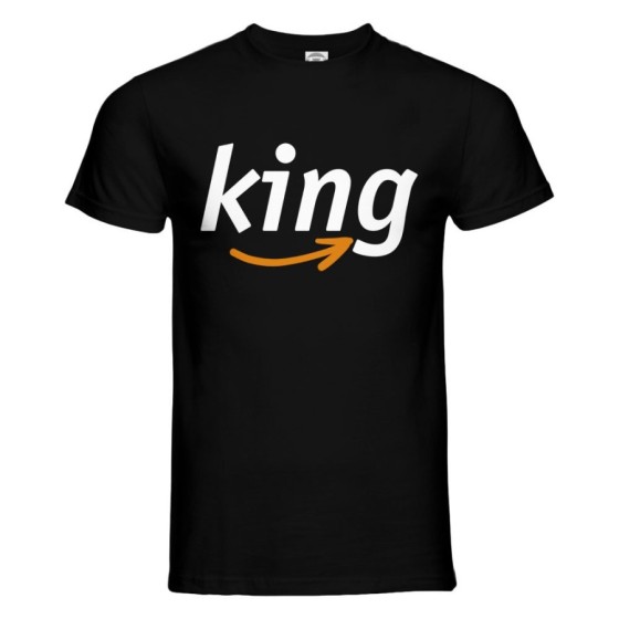T-shirt uomo personalizzabile con nome king delivery Love