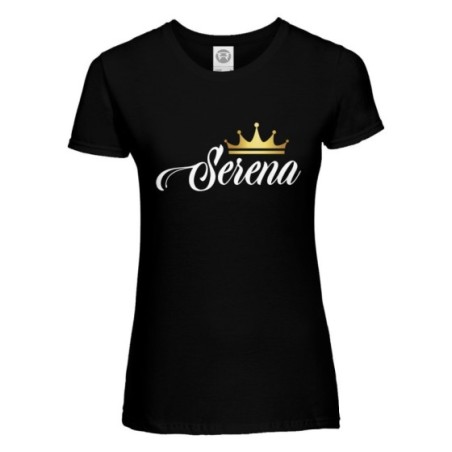 T-shirt donna personalizzata con nome e corona q
