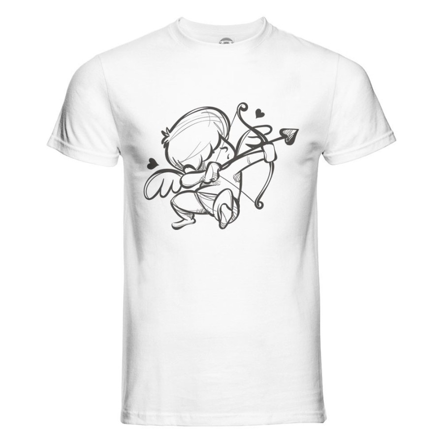T-shirt uomo personalizzabile con nome cupido stilizzato Love