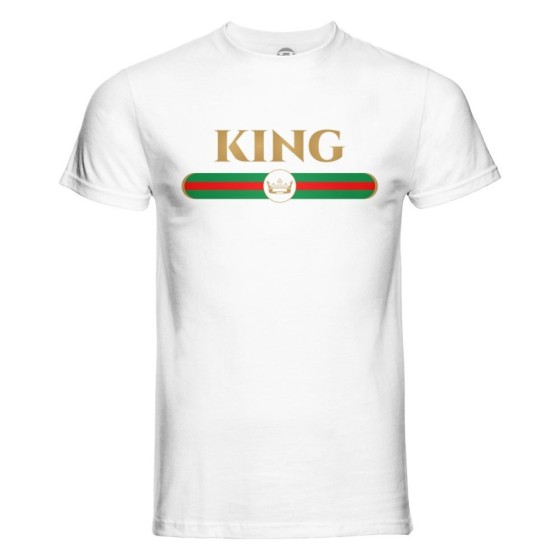 T-shirt uomo personalizzabile con nome king brand di lusso Love
