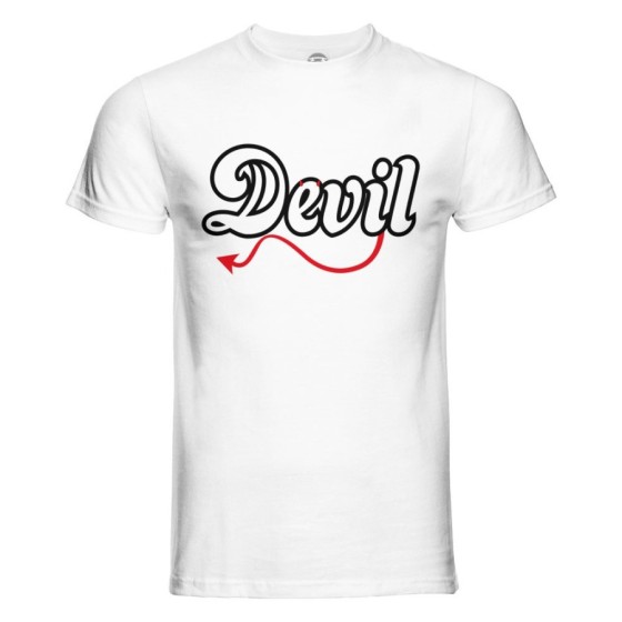 T-shirt uomo personalizzabile con nome devil Love