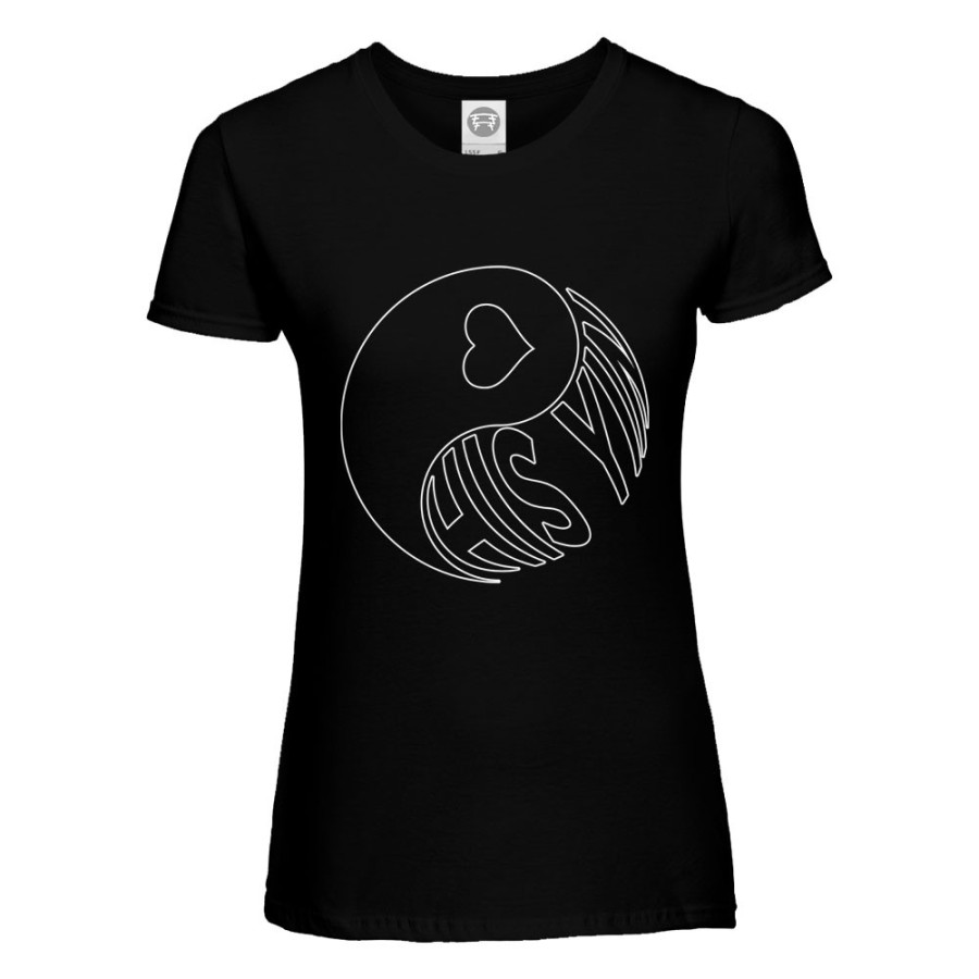 T-shirt donna personalizzabile con nome his yin Love