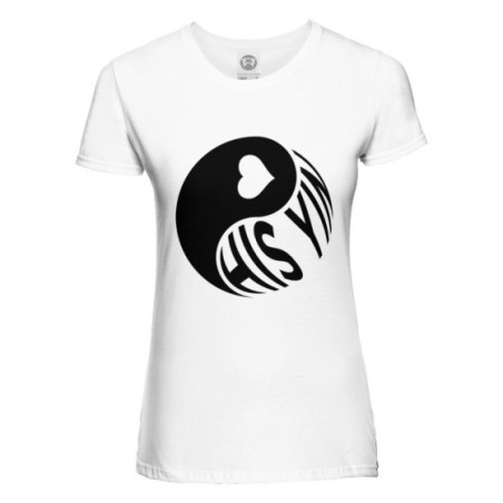 T-shirt donna personalizzabile con nome his yin Love
