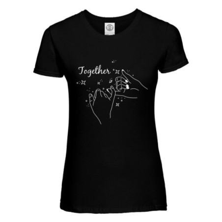 T-shirt donna personalizzabile con nome complicità together