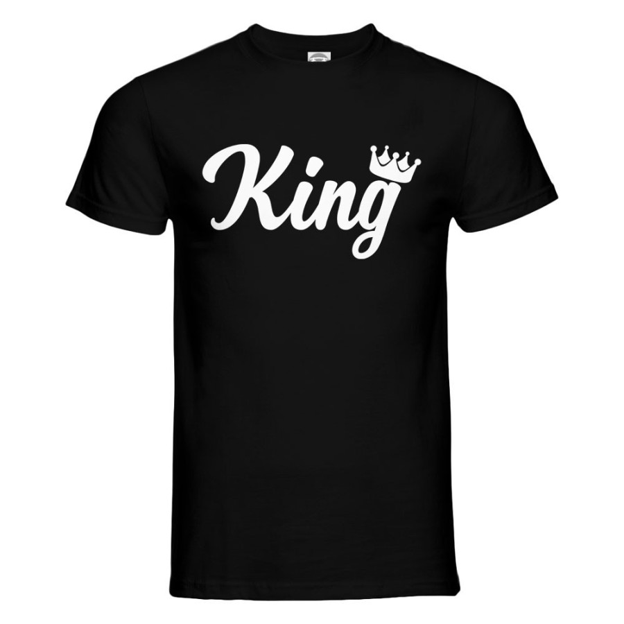 T-shirt uomo personalizzabile con nome king con corona Love