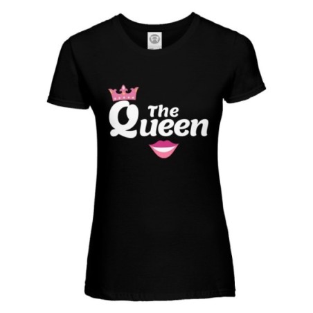 T-shirt donna personalizzabile con nome the queen smile Love
