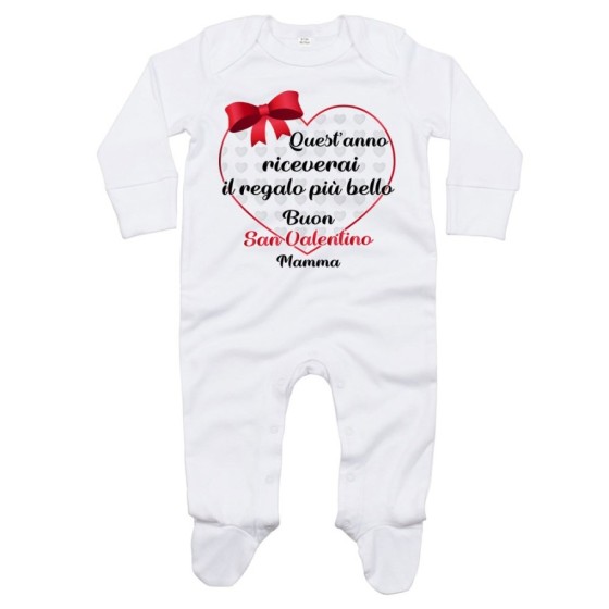 Tutina neonato quest'anno riceverai il regalo più bello buon san valentino mamma Love