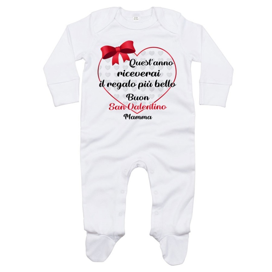 Tutina neonato quest'anno riceverai il regalo più bello buon san valentino mamma Love