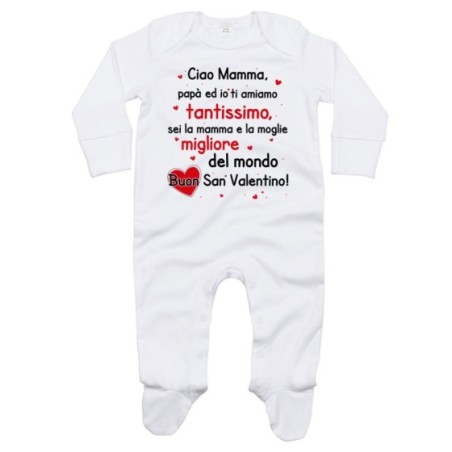 Tutina neonato mamma papà ed io ti amiamo tantissimo buon...