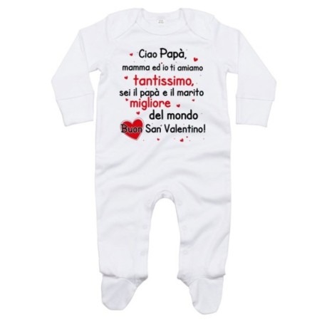 Tutina neonato papà mamma ed io ti amiamo tantissimo buon...