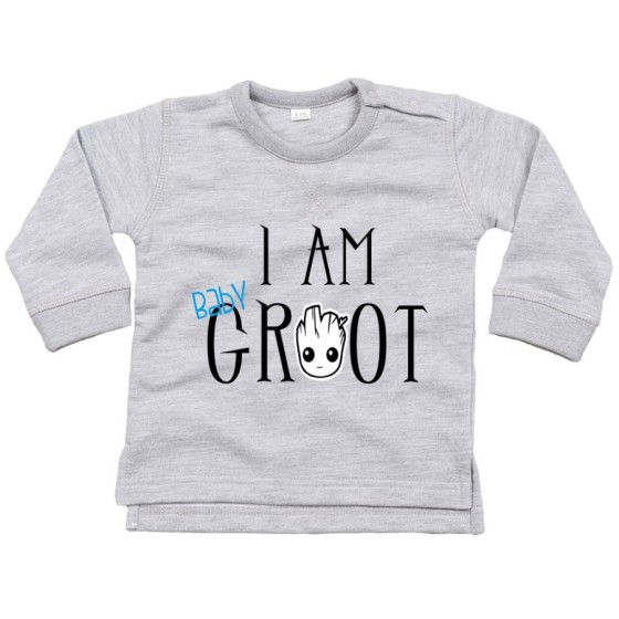 Felpa neonato i am baby groot Per la famiglia