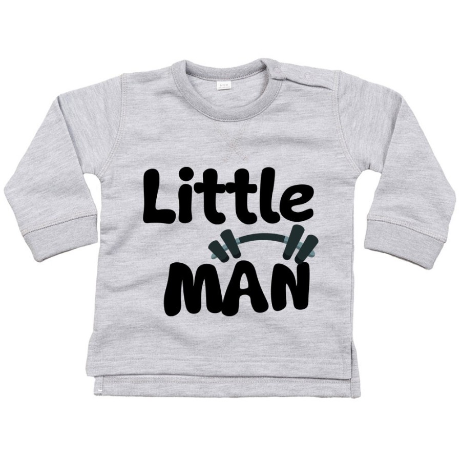 Felpa neonato little man little lady Per la famiglia