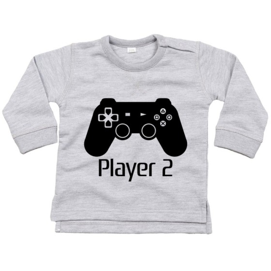 Felpa neonato player 2 play station Per la famiglia