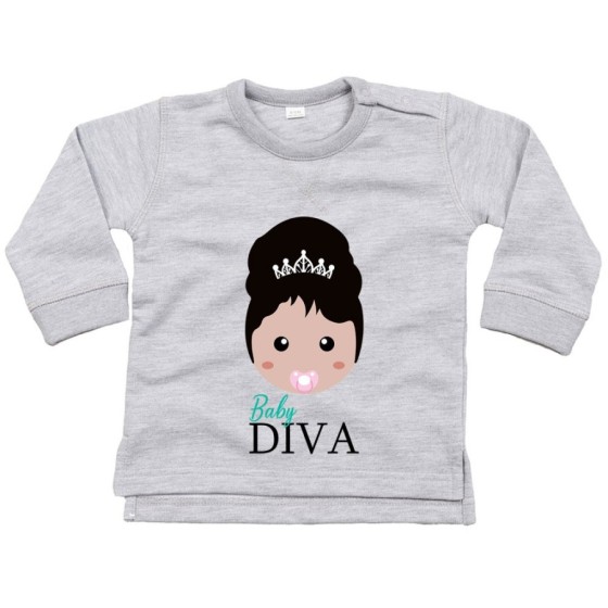 Felpa neonato baby diva Per la famiglia