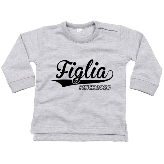 Felpa neonato personalizzata con anno figlio figlia since Per la famiglia