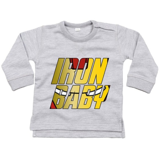 Felpa neonato iron baby sign Per la famiglia