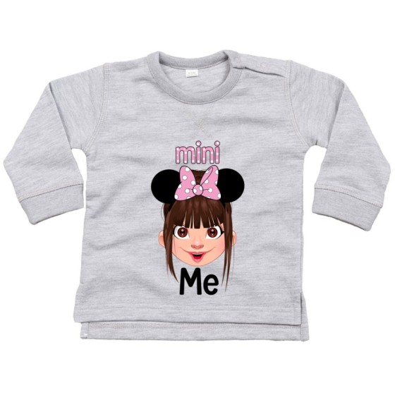 Felpa neonata mini me minnie mouse Per la famiglia