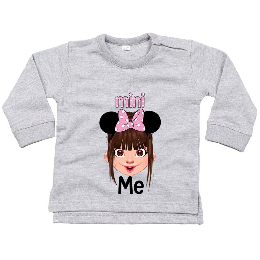 Felpa neonata mini me minnie mouse Per la famiglia