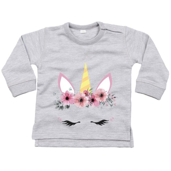 Felpa neonata colorful unicorn Per la famiglia