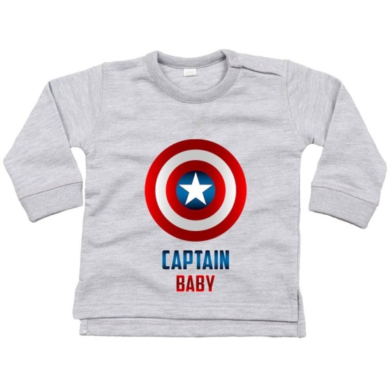 Felpa neonato captain baby Per la famiglia