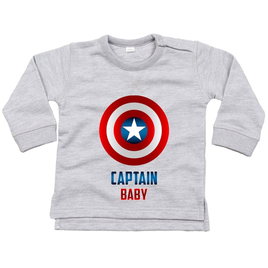 Felpa neonato captain baby Per la famiglia