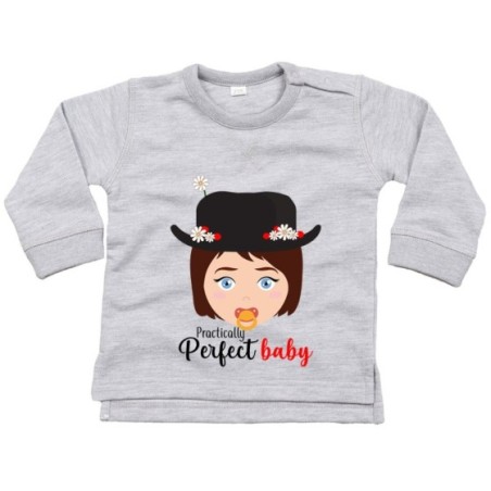 Felpa neonata practically a perfect baby