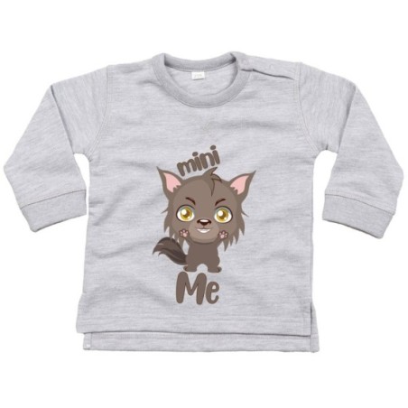 Felpa neonato mini me lupo