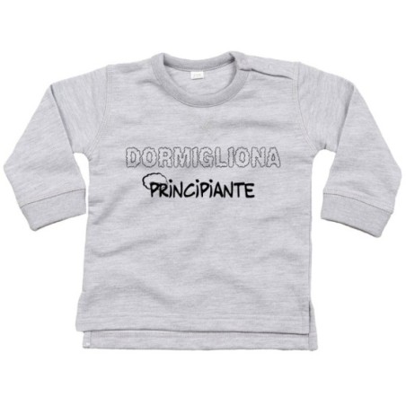 Felpa neonato dormiglione dormigliona principiante