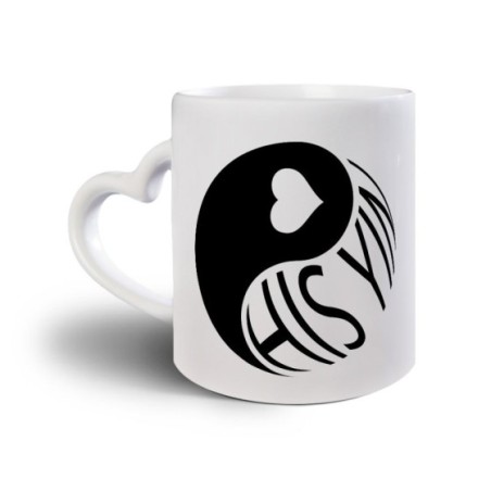 Tazza personalizzabile con nome his yin Love