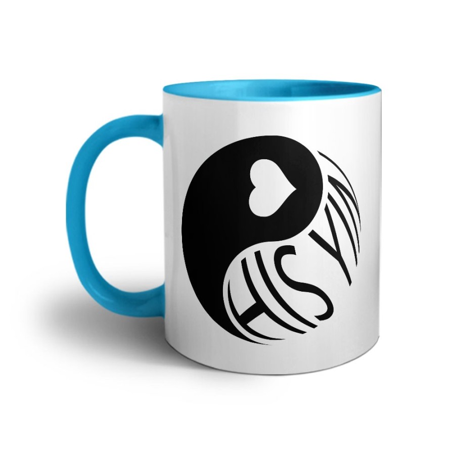 Tazza personalizzabile con nome his yin Love