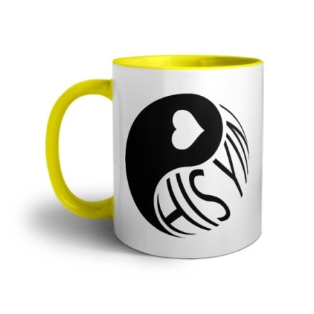 Tazza personalizzabile con nome his yin Love